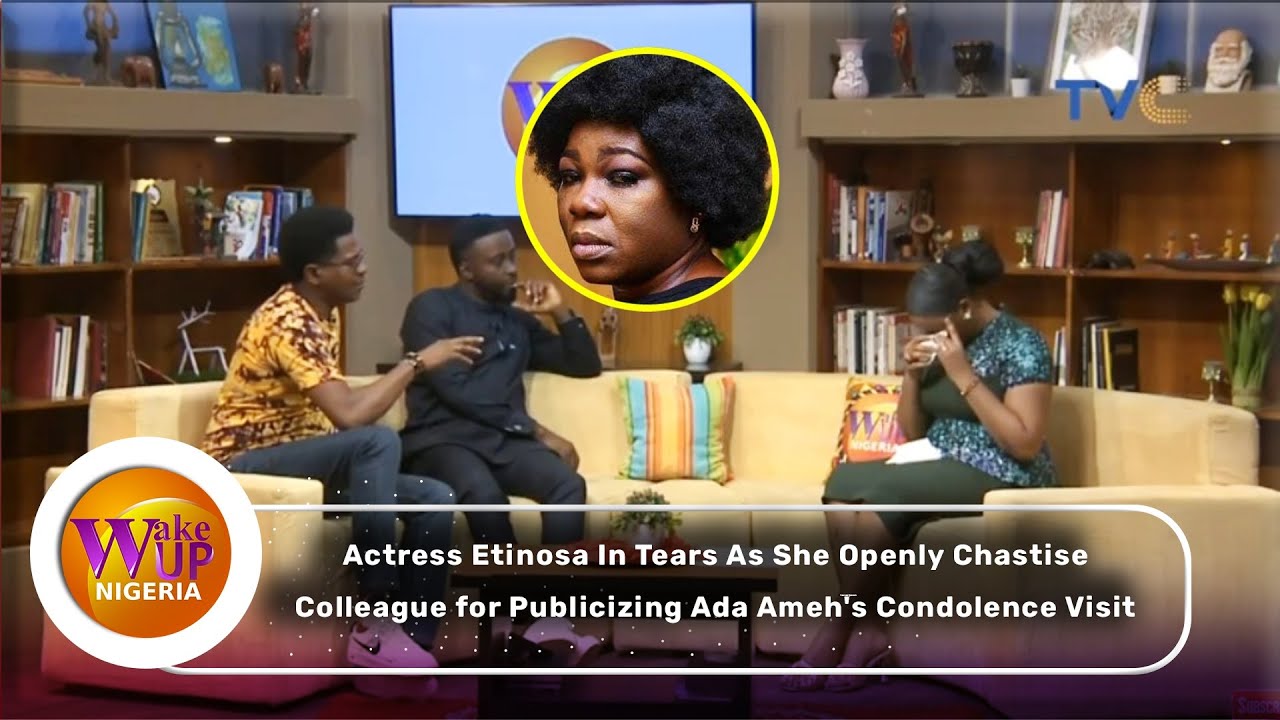Etinosa In Tears As She Openly Chastise Colleague for Publicizing Ada Ameh's Condolence Visit