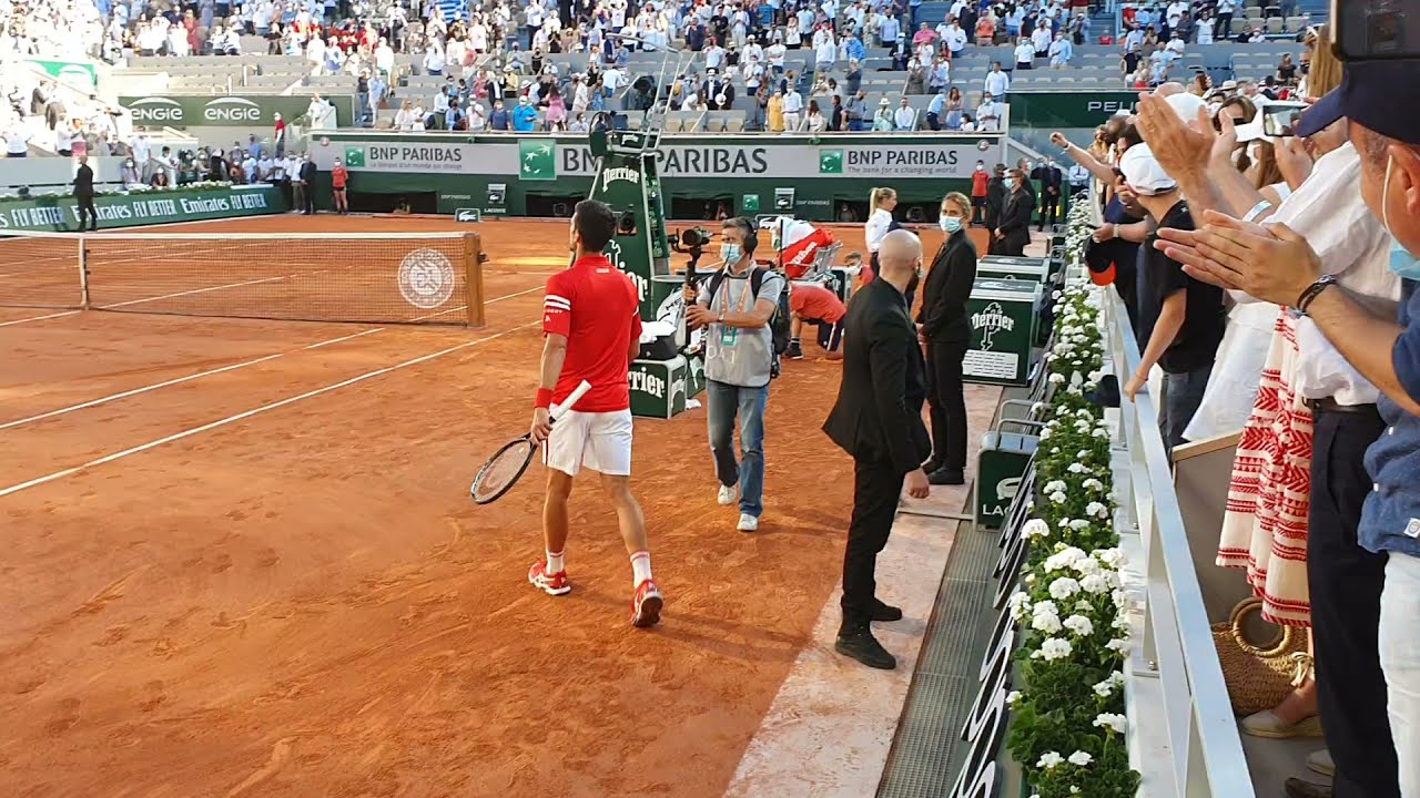 Novak Djokovic vs Tsitsipas - Match point and celebration