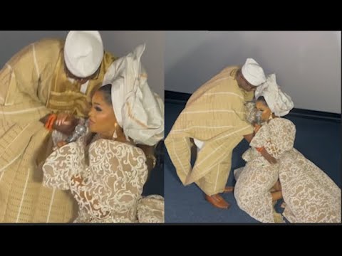 Actress Mercy Aigbe Goes On Her Knees For Her Husband In Tears At Her Movie Premiere, 'ada Omo Daddy