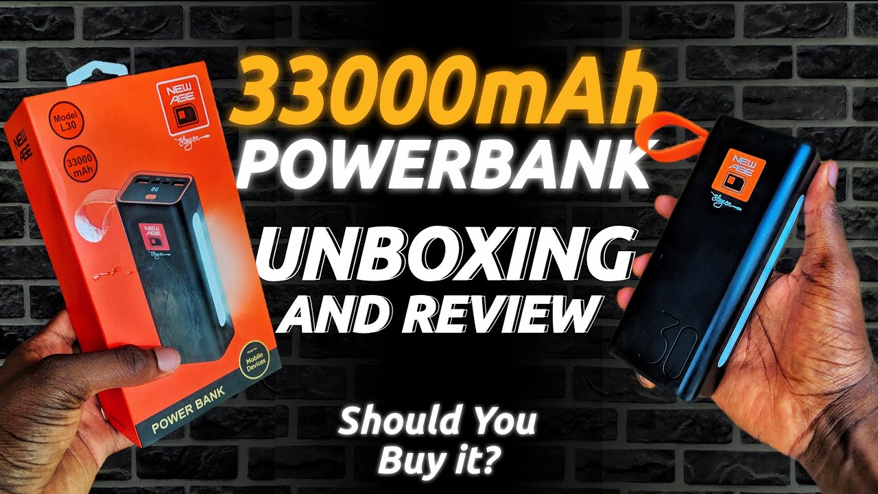 New Age 33000mAh Power Bank Unboxing and Review