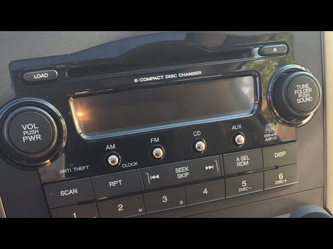 Honda Radio Code Location 2007-2012 CRV