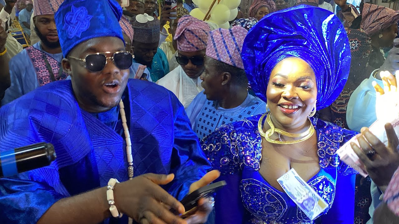 CUTE ABIOLA AND WIFE ENTRANCE DANCE AT THEIR SON’S NAMING CEREMONY IN LAGOS