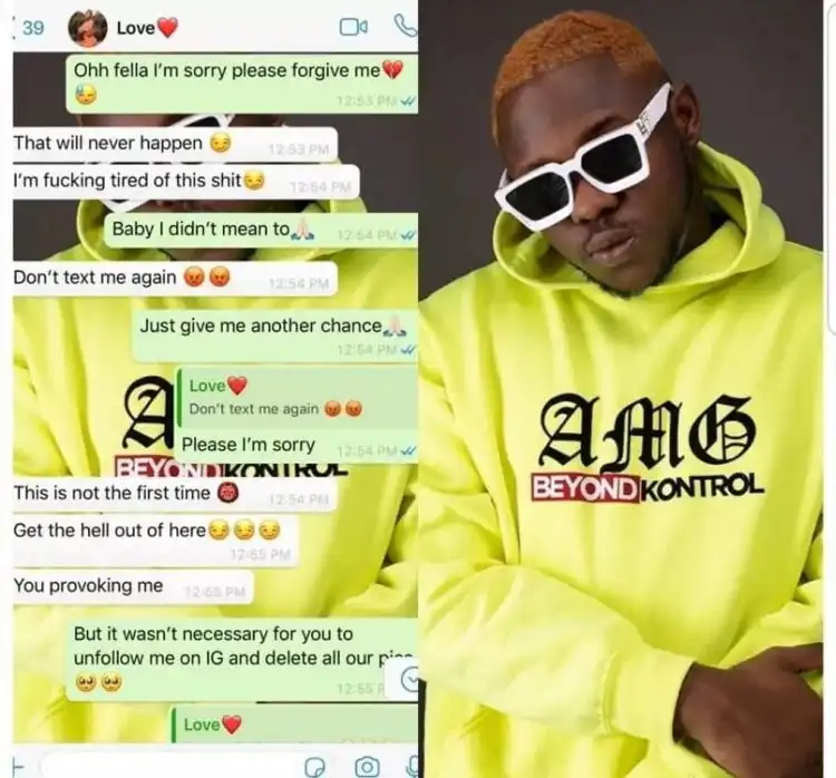 Leaked chat shows Medikal begging Fella Makafui amidst breakup rumours 758x705 1
