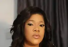 Toyin Abraham celebrates