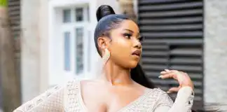 Tacha rocks Cleavage baring new dress saying she brags different (photos)
