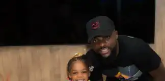 Super Eagles player, John Ogu and his former wife, Vera shows up for their daughter's birthday (video)