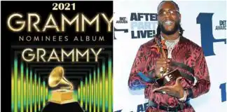 Burna Boy's Twice as Tall Album get nominated for 2021 #GRAMMYs