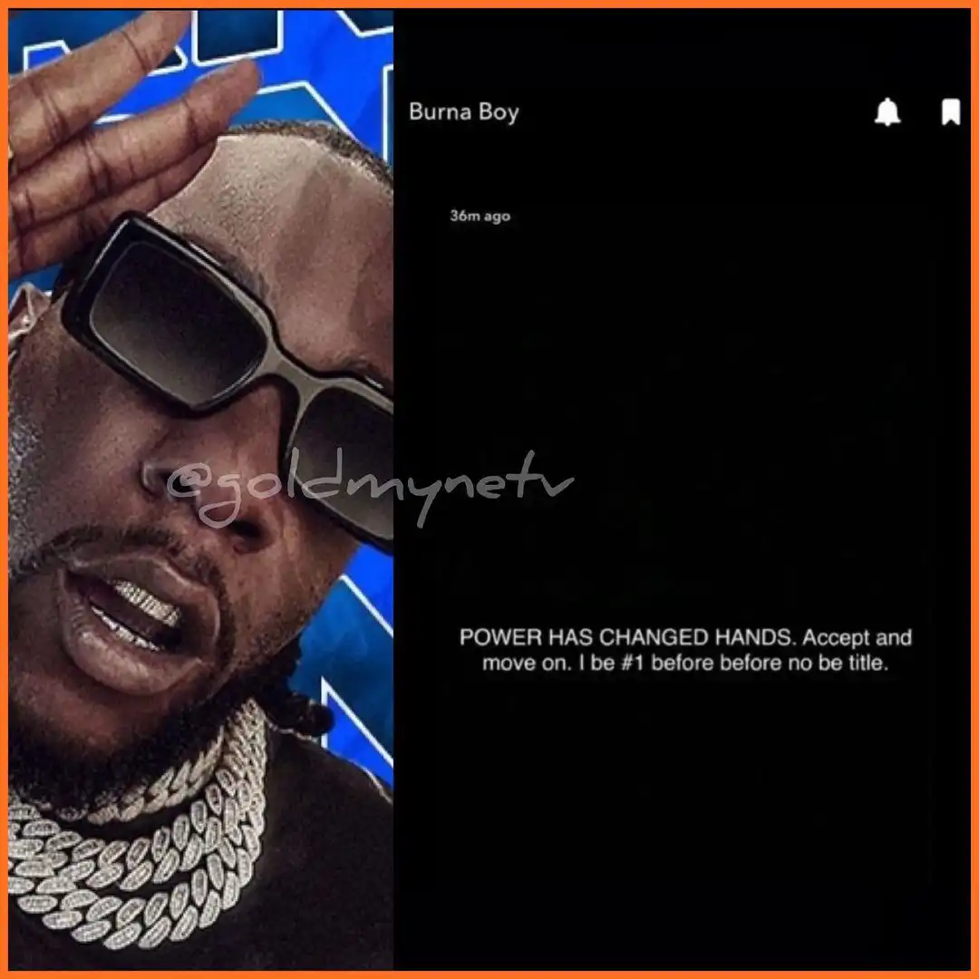 Power has changed hands – Burna Boy declares himself number one artiste in Nigeria 2 goldmynetv 20201126 0001