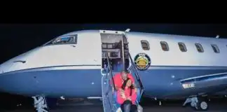 Adedeji Adeleke Bombardier Challenger 605 Business jet