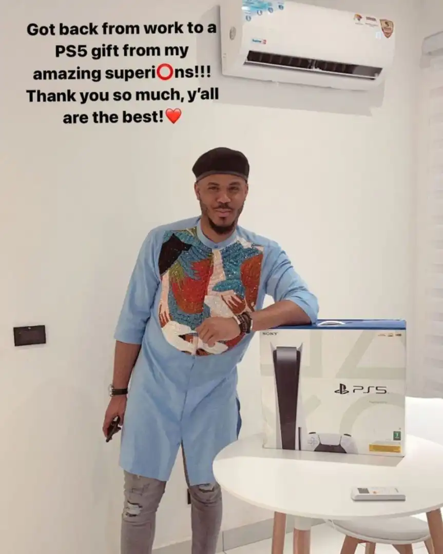 #BBNaija: Ozo gifted a brand new PS5 as a Christmas gift by his fans (Photo)