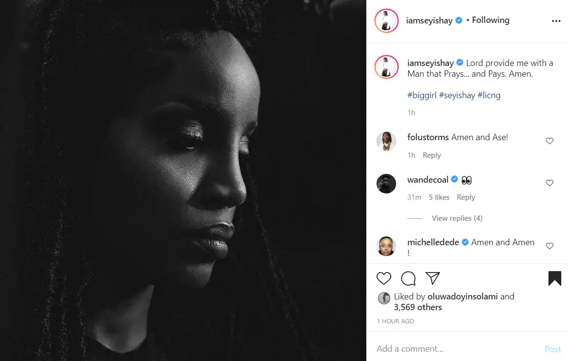 seyi shay and finding a man