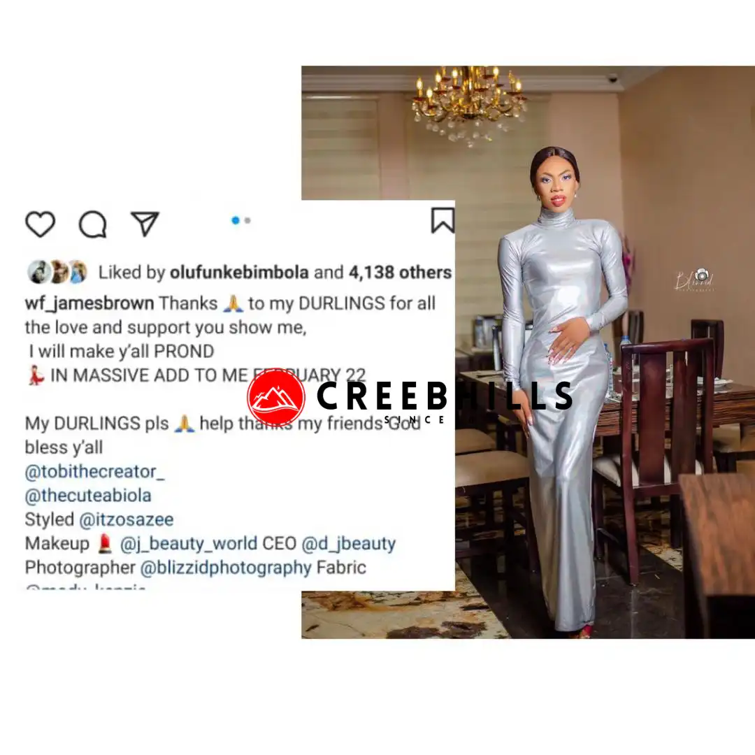 Crossdresser , James Brown returns to Instagram, See what he said he will do next (photos)
