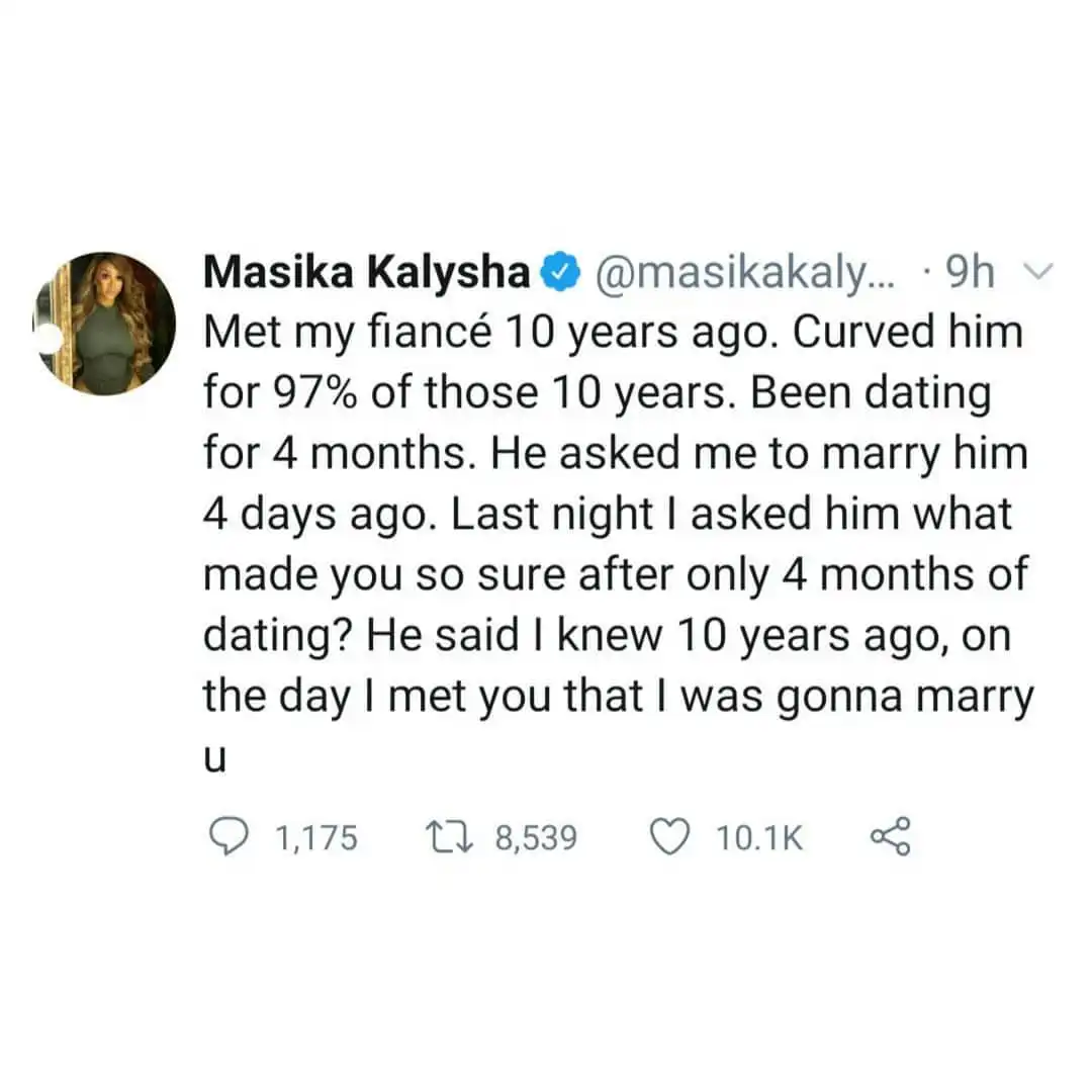 Love &amp; Hip Hop star Masika Kalysha calls off her engagement