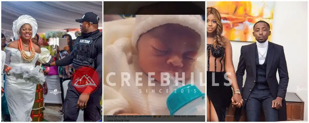 Rapper Erigga and wife Morenike welcome another child, a baby girl (Video)