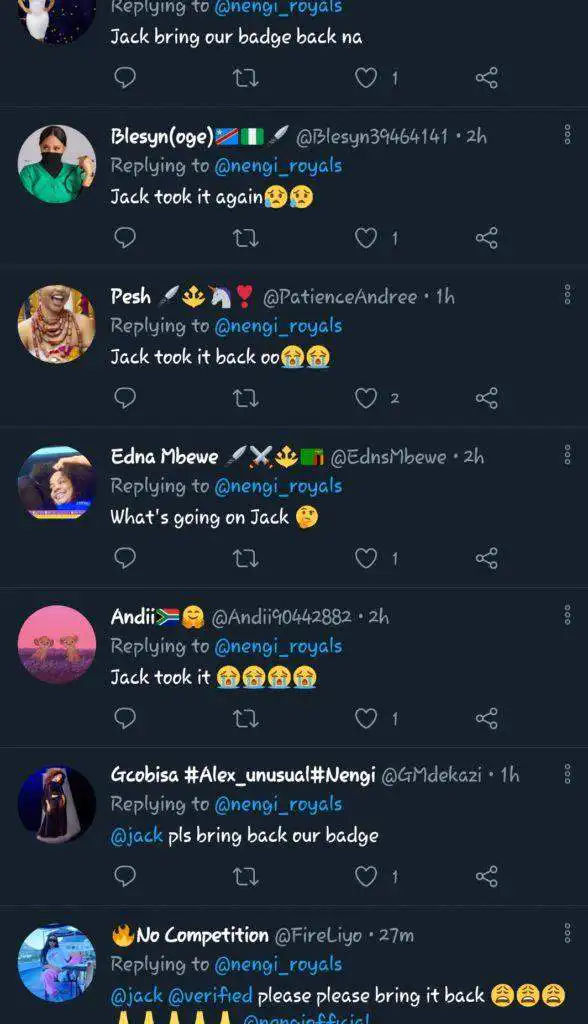 Ninjas reacts as Twitter removes Nengi's verification badge (Screenshot) 3 unnamed 5 1