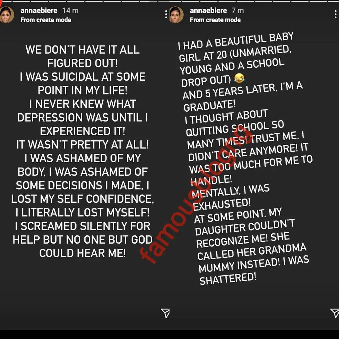 "I was suicidal at one point in my life"– Ex-beauty queen, Anna Banner reveals 4 famousblogng 20210201 0008