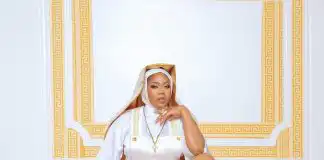 Toyin Lawani under fire over controversial Pant-less Nun Outfit (18+Photos)