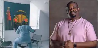 Moment Don Jazzy Twerks to Rema's song, 'Bounce' (Video)