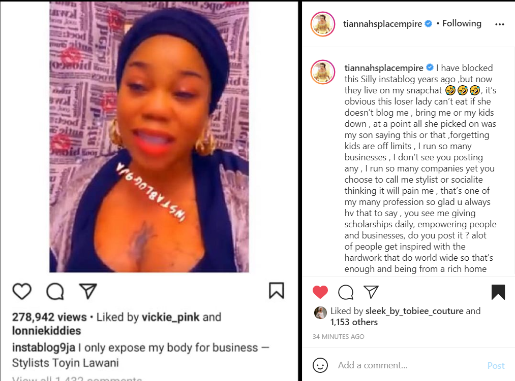 toyin and instablog9ja