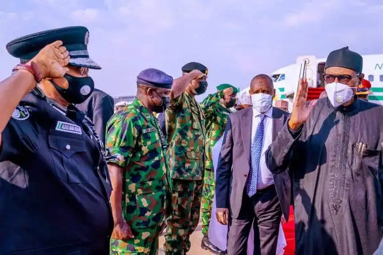 President Mohammad Buhari returns to Nigeria