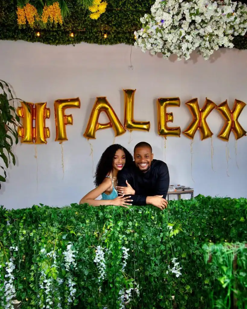 Actor Alex Ekubo gets engaged to his girlfriend, Fancy Acholonu (Photo)