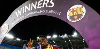PHOTOS: Asisat Oshoala becomes first African woman to win Champions League