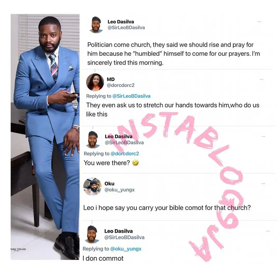 Leo Dasilva storms out of church after Pastor asked congregants to pray for a politician