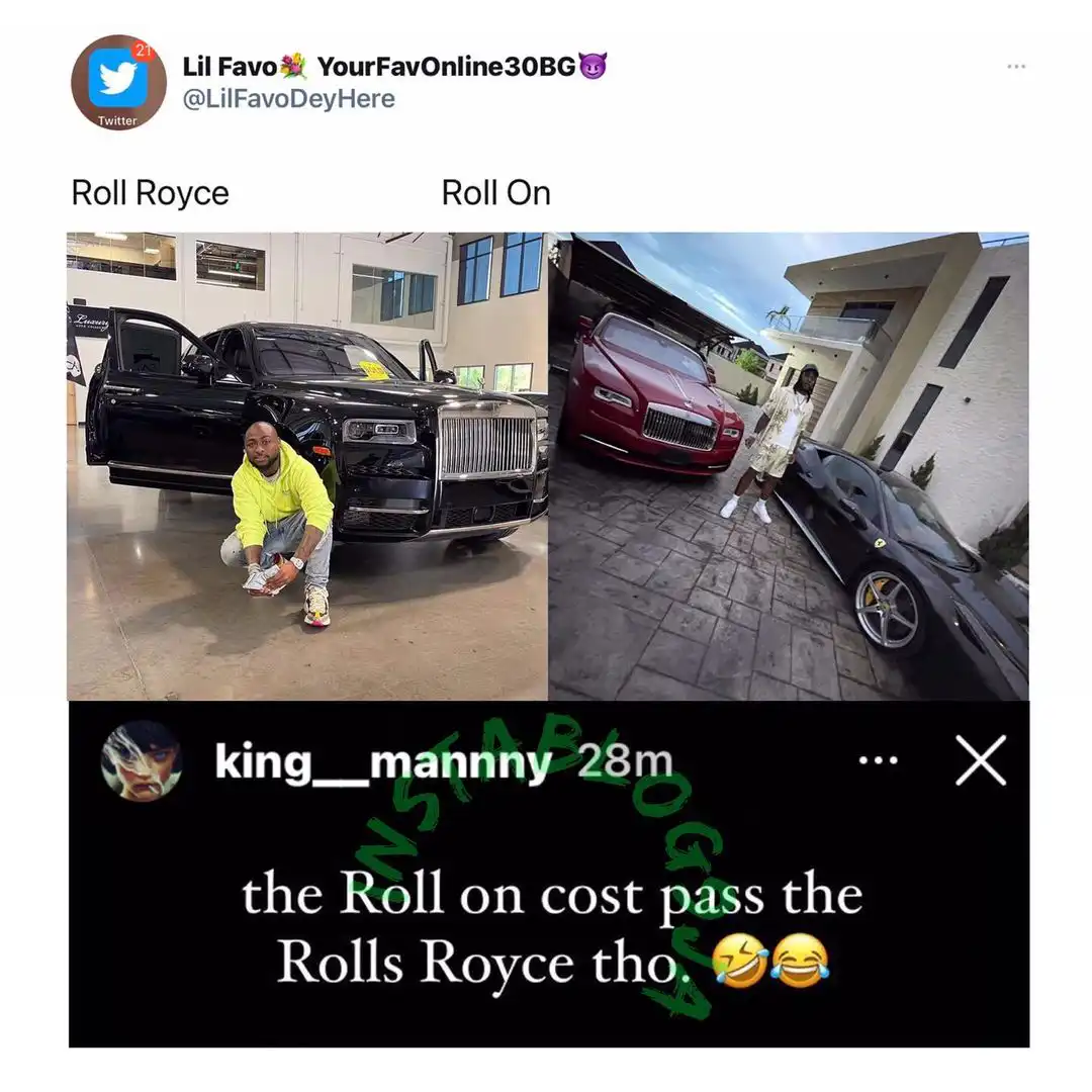 "Burna Boy's Rolls Royce is more expensive than that of Davido's" - Burna Boy’s PA, Manny reveals