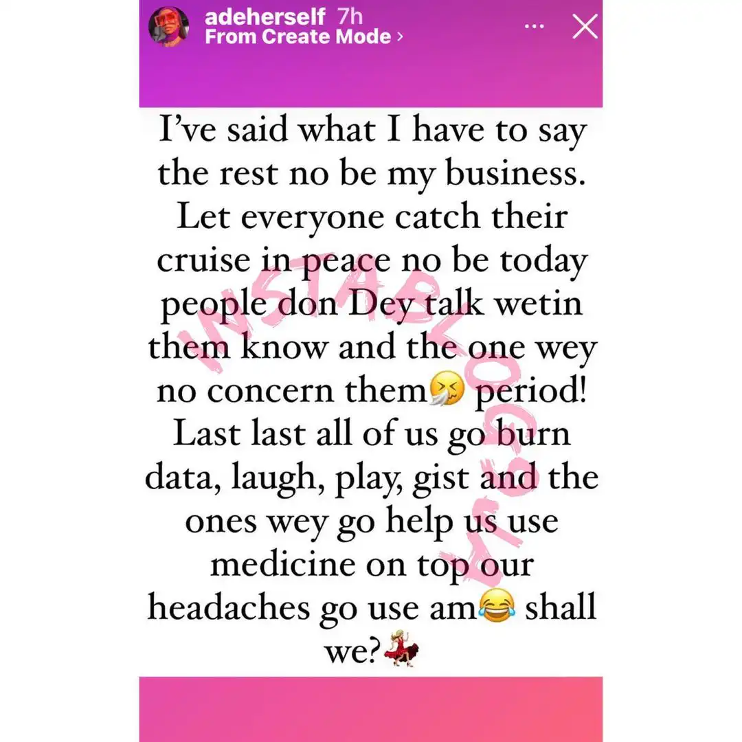 "We never dated" - Comedienne Adeherself breaks silence as Cute Abiola weds lover