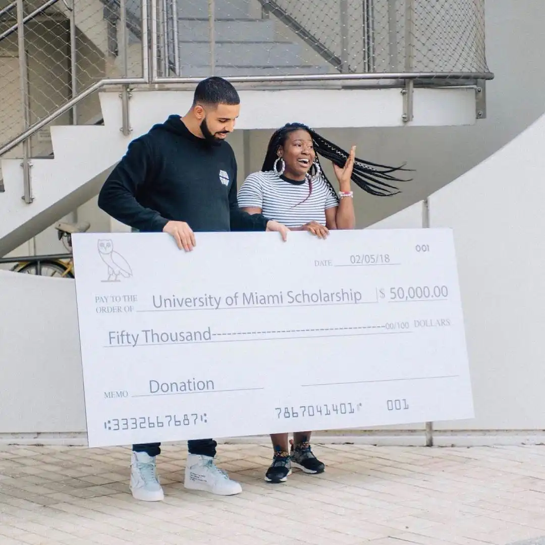 Lady bags Masters Degree months after receiving $50,000 in Drake's 'God's Plan' video