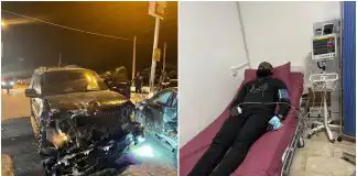 Comedian Ay's brother, Yomi Casual survives ghashly moto accident (Photos)
