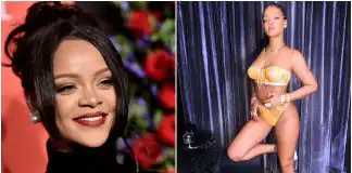 Rihanna flaunts her hot body in strapless bra and panties