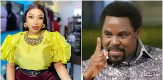 "Pick Up Your Call Daddy" - Tonto Dikeh mourns TB Joshua Death