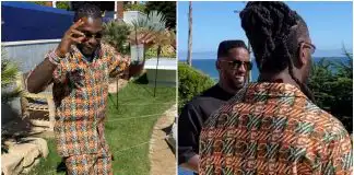 Watch moment Burna Boy linked up with Hip-Pop Mogul, Diddy In the U.S (video)