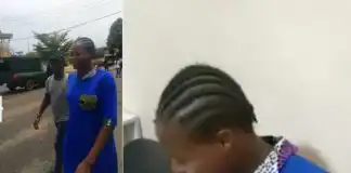 Teenage EndSARS protester, Kemisola Ogunniyi and her baby after being granted bail (Photos/video)