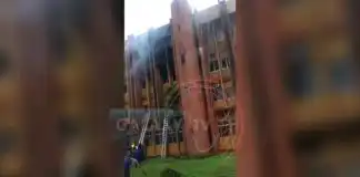 BREAKING: Federal Secretariat Asaba, Delta State Is Currently on Fire (video)