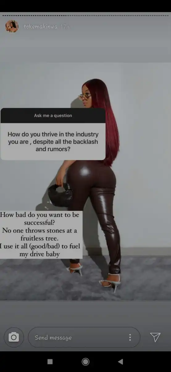 How I thrive in the entertainment industry despite backlash and rumour - Toke Makinwa