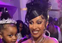 Cardi B gifts daughter Kulture a blinged out charm necklace for her 3rd birthday (Video)