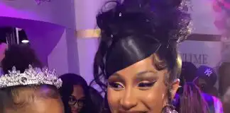 Cardi B gifts daughter Kulture a blinged out charm necklace for her 3rd birthday (Video)
