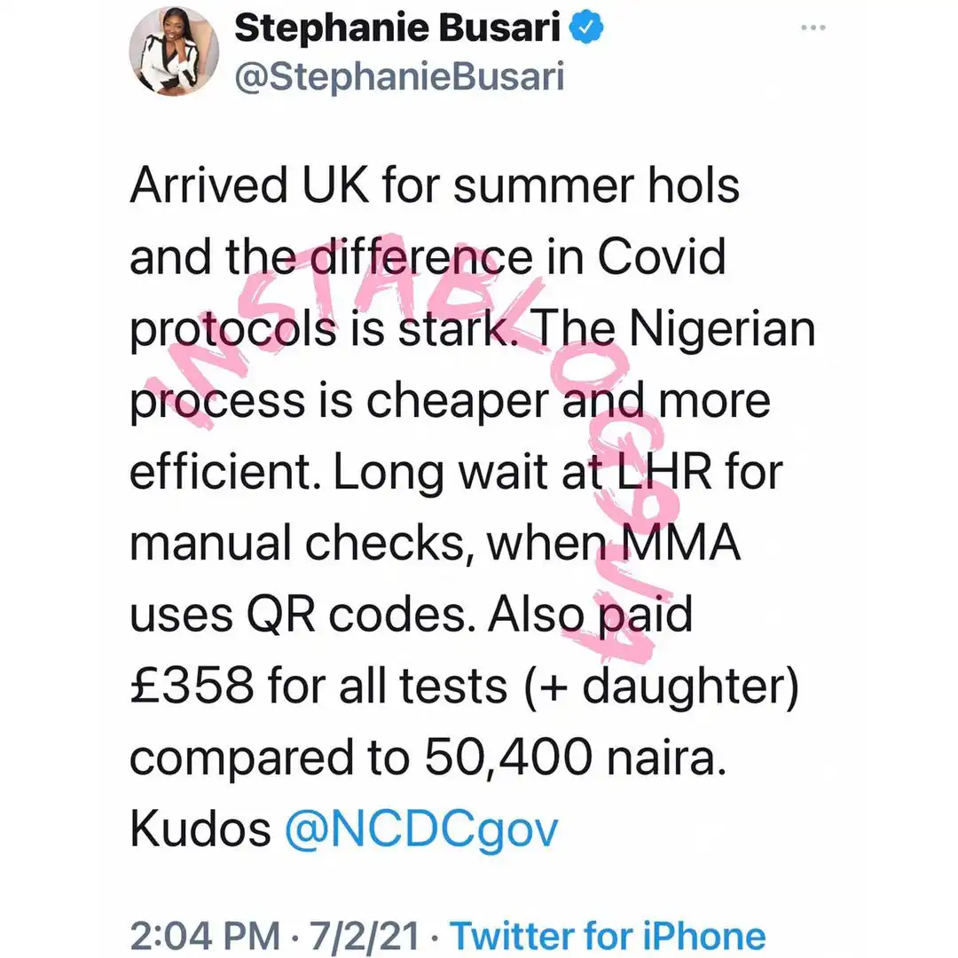 Nigeria’s COVID-19 protocols is better than that of the UK — Journalist Stephanie Busari
