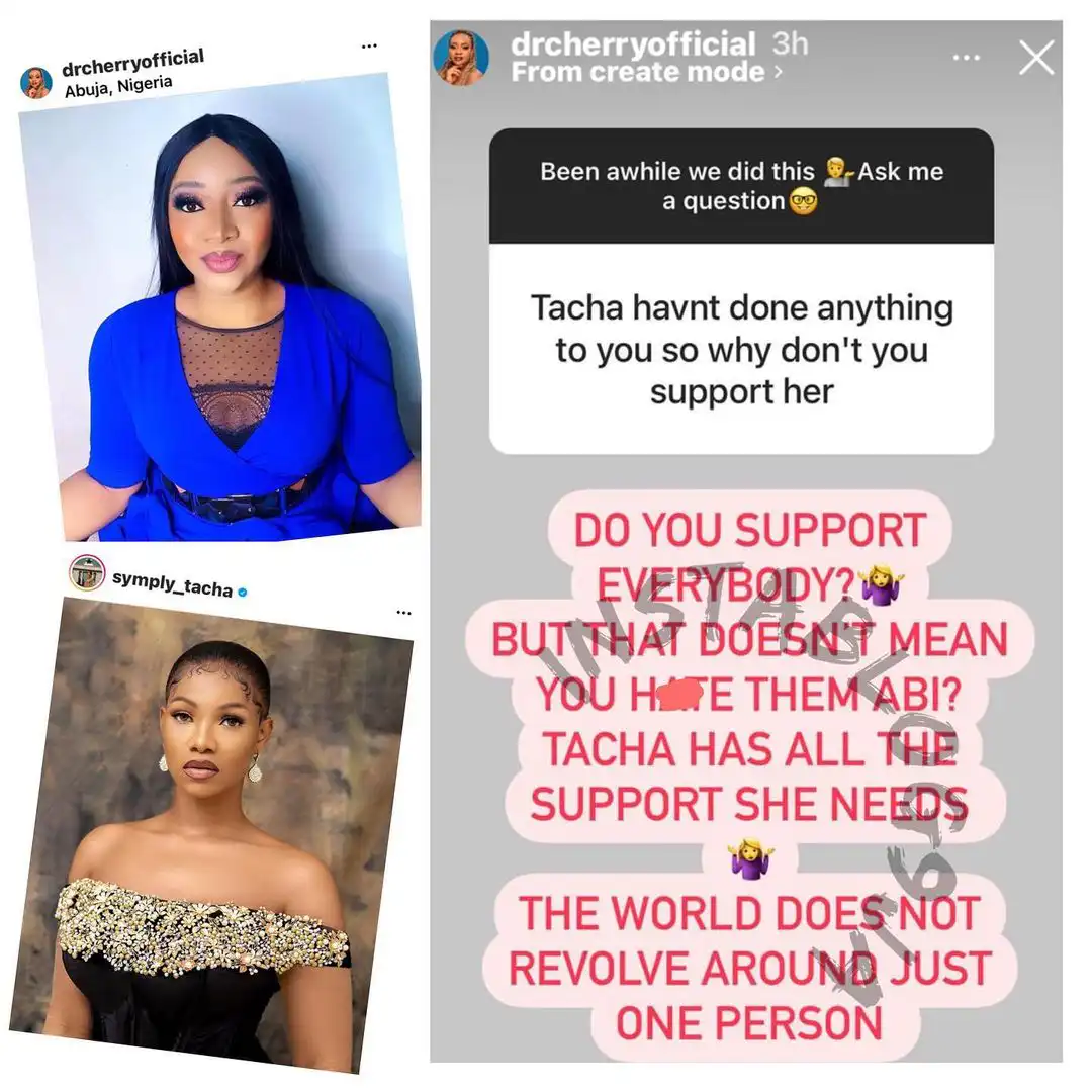 I don't hate Tacha, stop sending me death threats - Reality star, Dr Cherry pleads