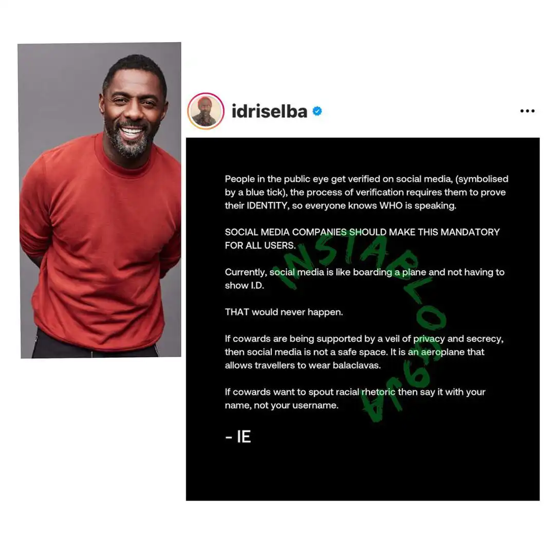 Cyber Bully: Actor Idris Elba reveals how social media platforms can curb the act