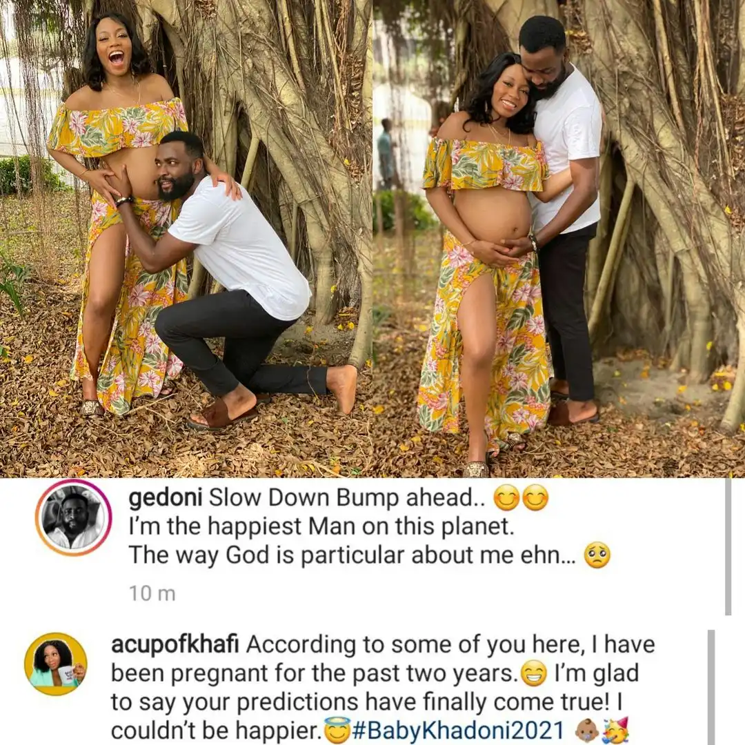 BBNaija couple, Khafi and Gedoni expecting their first child together (Photos)
