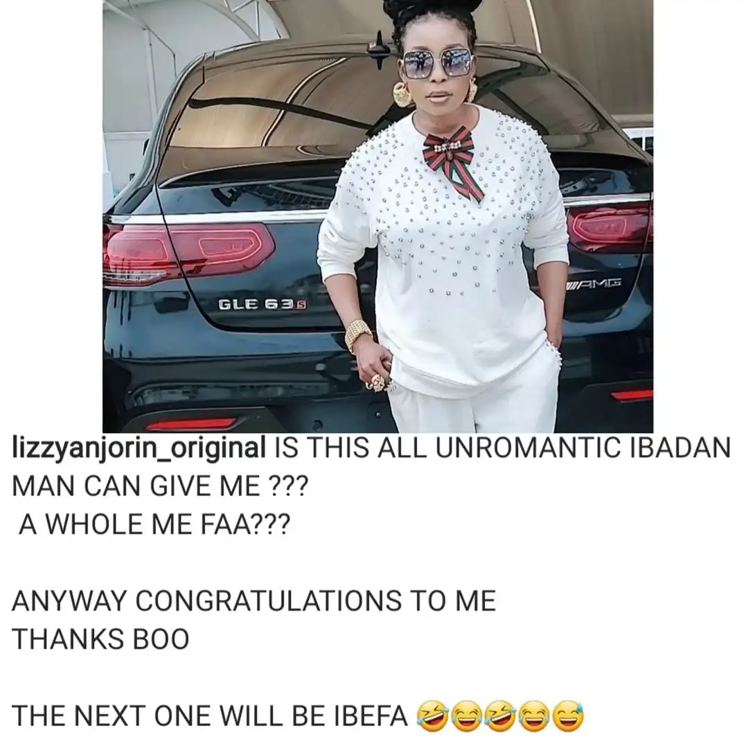 Actress, Liz Anjorin's husband gifts her Mercedes-Benz as a push present
