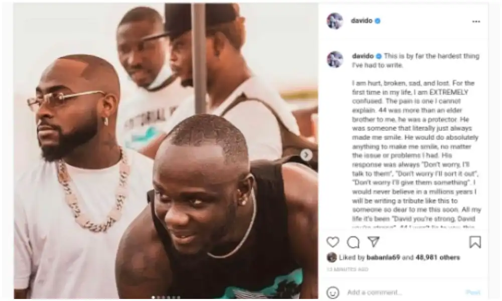 "This is the hardest thing I've had to write" - Davido pens emotional tribute to Obama DMW