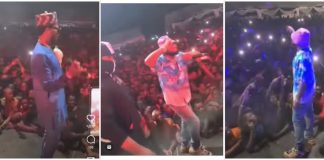 Watch Davido, D'banj and Kcee's performance at Obi Cubana's mother burial (Video)