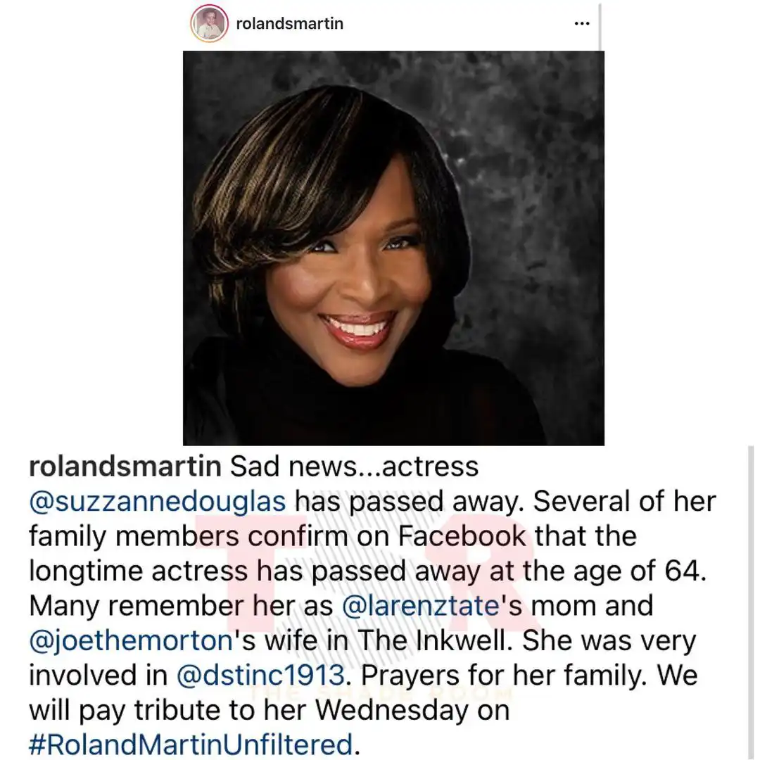 Veteran Actress Suzzanne Douglas passes away aged 64