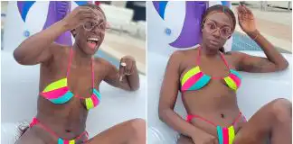 Actress Beverly Osu tensions Instagram in new sexy Multi-Colored Bikini (photos/video)