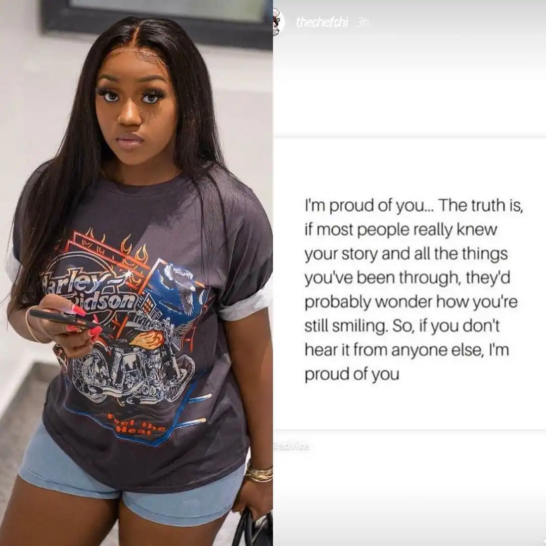 ‘I’m Proud Of You’- Davido's baby mama, Chioma showers accolades on herself
