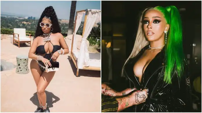 Nicki Minaj Explains Why She Decided Not to Collab With Doja Cat on Get Into It Nicki Minaj Explains Why She Decided Not to Collab With Doja Cat on "Get Into It (yuh)" Song